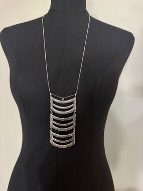 Silver-Tone Layered Pendant Necklace - Women Jewelry